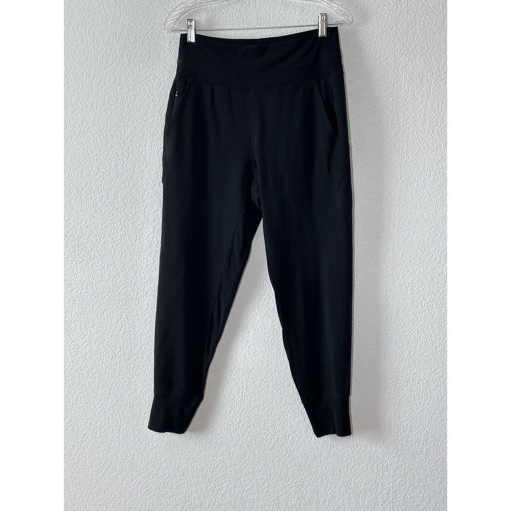 Athleta Venice High Rise Jogger Pants Small Black Tapered Athleisure